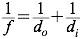lensmaker equation
