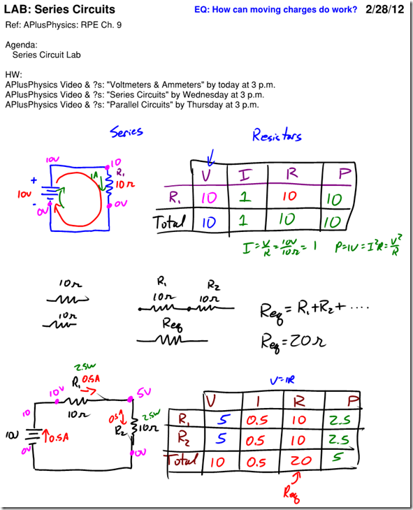 Resistors In Series And Parallel Circuits Lab Answers